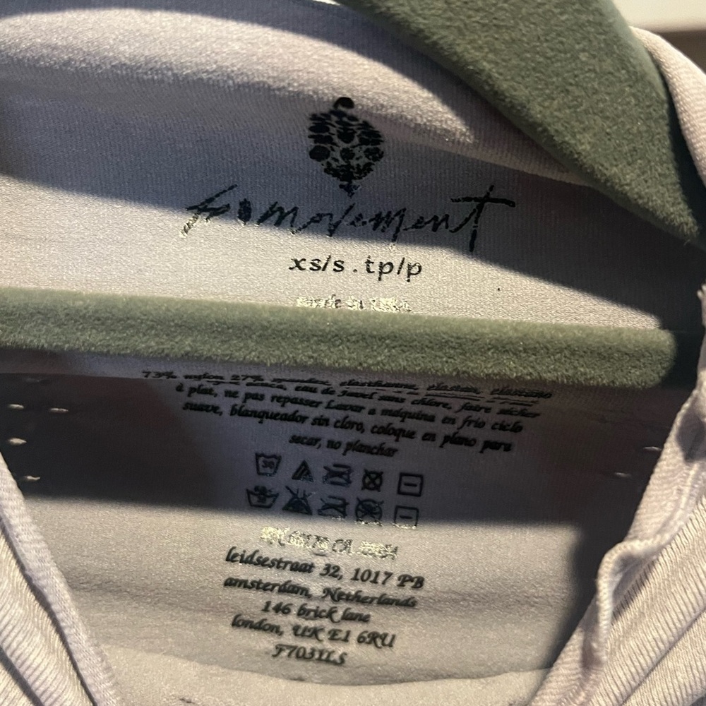 NWT Free People Movement Good Karma Ice Grey High Neck Layering Top - Picture 7 of 8